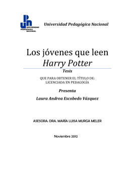 Los jóvenes que leen Harry Potter