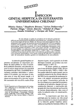 1 nfeccion genital herpetica en estudiantes universitarias chilena!?