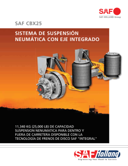 sistema de suspension neumatica con eje integrado