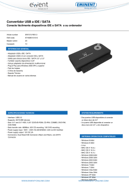 Convertidor USB a IDE / SATA