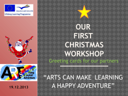 Our First CHristmas Workshop