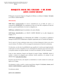 GRAN CASINO BILBAO - Ilustre Colegio de Abogados del Señorio