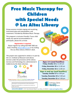 Free Music Therapy for Children with Special Needs @ Los Altos