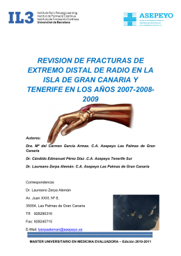 REVISION DE FRACTURAS DE EXTREMO DISTAL DE RADIO EN