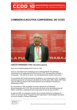 COMISIÓN EJECUTIVA CONFEDERAL DE CCOO