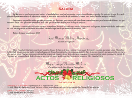programa actos navidad - Ayuntamiento de Tegueste