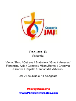 Paquete-B_JMJ - Peregrinos JMJ
