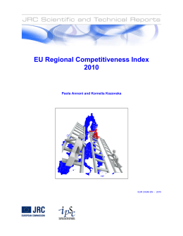Regional Competitive Index EU – JRC2010