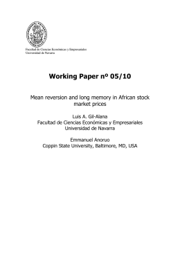 Working Paper nº 05/10 - Universidad de Navarra