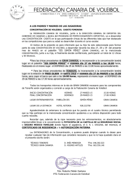 PTE: Federación Canaria de Voleibol