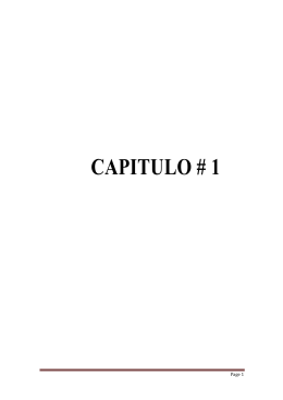 CAPITULO # 1