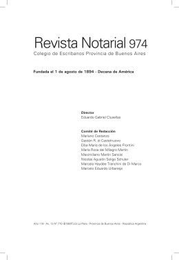 Revista Notarial 974 - Colegio de Escribanos de la Provincia de