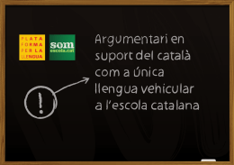 Argumentari escola catalana