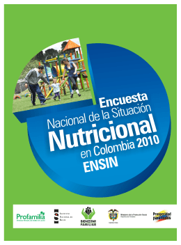 Encuesta Nacional de la Situación Nutricional en Colombia