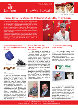 News Flash Emirates Spain - Enero 2010