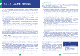 La Artritis Psoriásica - Clínica Reumatológica Dr.Antonio Ponce