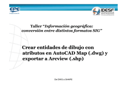 Crear entidades de dibujo con atributos en AutoCAD Map (.dwg) y