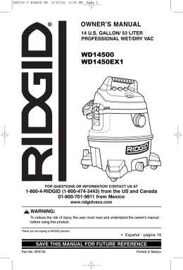 wd14500 wd1450ex1 owner`s manual