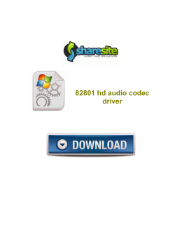 82801 hd audio codec driver