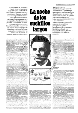El 9 de febrero de 1956, hace veinte años, un falangista, Miguel