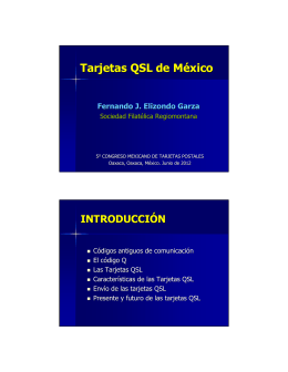 Tarjetas QSL de México