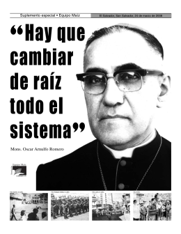 Monseñor Romero y la oligarquía