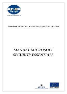 Microsoft Security Essential - Asistencia Técnica a la Seguridad en