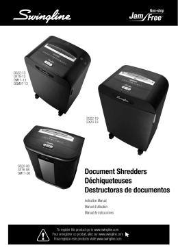 Document Shredders Déchiqueteuses Destructoras de documentos