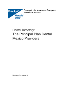 The Principal Plan Dental Mexico Providers