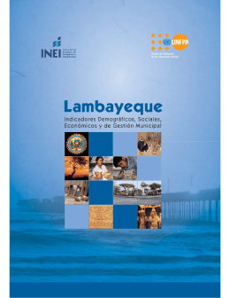 Lambayeque: Indicadores demográficos, sociales