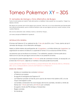 Torneo Pokemon XY – 3DS