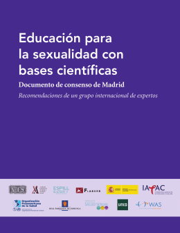 Educación para la sexualidad con bases científicas: Documento de