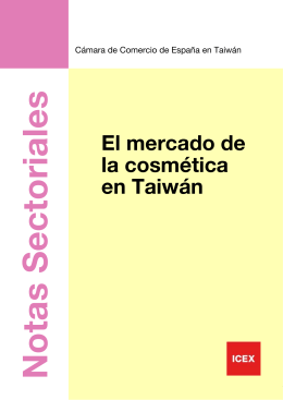 TAIWÁN Mercado Cosmético