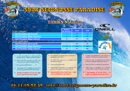 Cours collectifs* Surf Paradise découverte Surf Paradise Stage