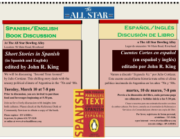 Short Stories in Spanish edited by John R. King Spanish/English