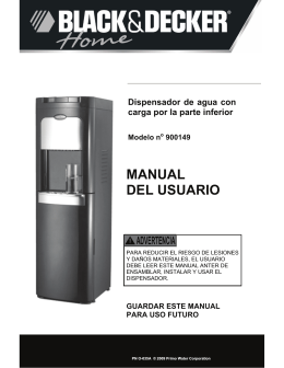 MANUAL DEL USUARIO - Primo Water Store