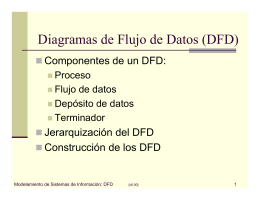 Diagramas de Flujo de Datos (DFD)