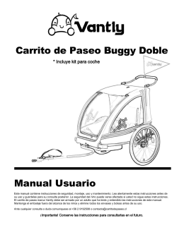 Carrito de Paseo Buggy Doble Manual Usuario