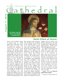 Saint Clare of Assisi - Saint Thomas Aquinas Cathedral