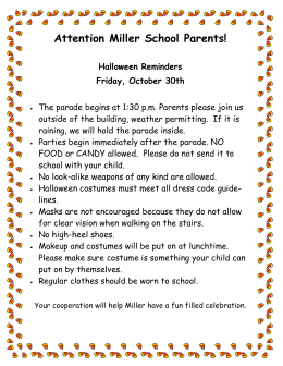 Attention Miller School Parents!