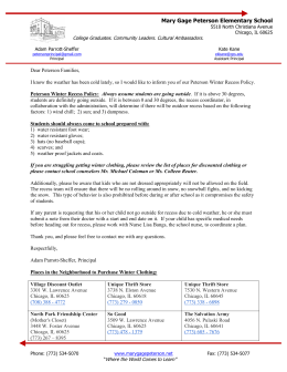 Recess Letter 12-11-13 - Mary Gage Peterson Elementary School