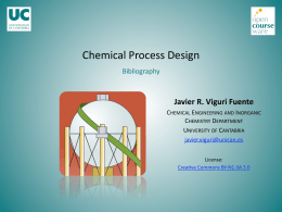 Chemical Process Design - OCW Universidad de Cantabria