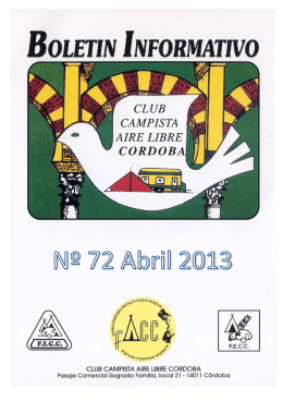 acampada “el porvenir” - Club Campista Aire Libre Córdoba