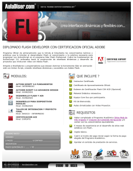 Diplomado Flash Developer con Certificacion Oficial