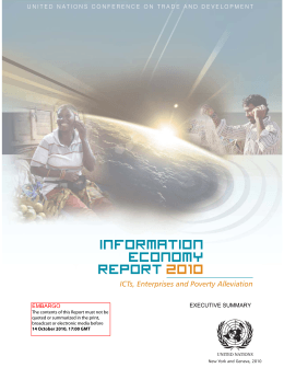 Information Economy Report 2010 - Executive summary