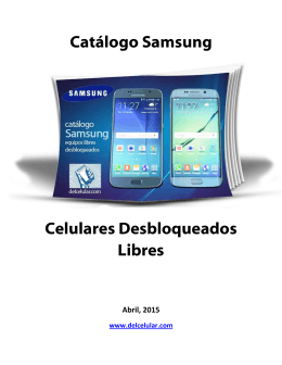 Catálogo Samsung Celulares Desbloqueados Libres