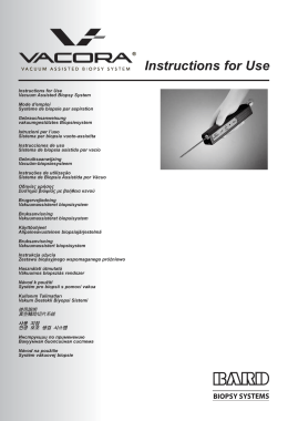 Instructions for Use - Bard Biopsy Systems