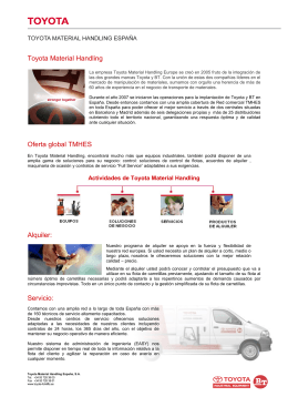 Presentación Toyota Material Handling España