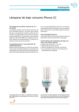 Lámparas de bajo consumo Phocos CC