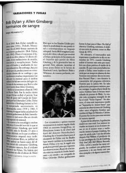 Bob Dylan y Allen Ginsberg - Revista de la Universidad de México